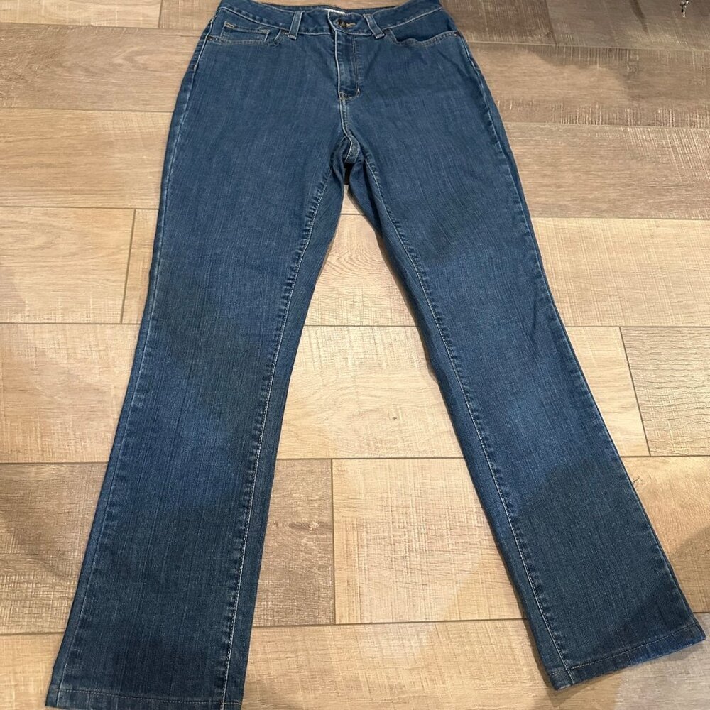 L.L. Bean Womens Classic Fit Bootcut Jeans Size 4 Regular Denim Made In Mexico